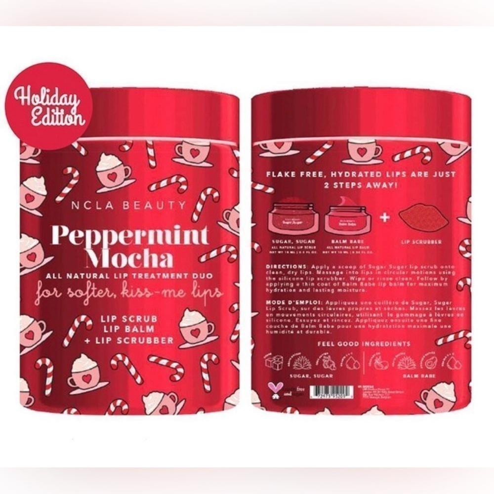 NCLA Holiday Tin Can LipTreatment Duo in Peppermint Mocha - NIB - Picture 3 of 4